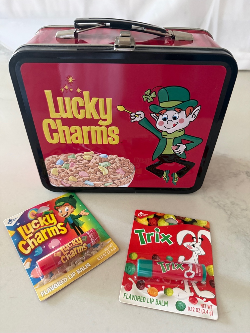 Kids Lucky Charms Trix Tin Lunchbox by Loungefly - Red